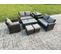 7pcs Salon De Jardin En Rotin Ave Table Basse Table D'appoint 2 Petit Tabouret