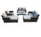 8 Places Dossier Haut Salon De Jardin En Rotins Ave Table Basse Doppelsofa