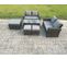 7 Places Dossier Haut Salon De Jardin En Rotins Ave Table Basse Gris Foncé