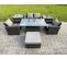 Salon De Jardin En Rotin Essgruppe Lounge Esstisch Ave 2 Table D'appoint Gris Foncé