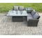 4 Pièces Salon De Jardin Ave Table à Manger Réglable En Hauteur Für Gris Foncé