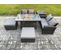 6 Places Salon De Jardin En Rotin Canapé Chaise Set Ave 2 Grand Tabouret