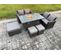 7 Places Salon De Jardin En Rotin Canapé Chaise Set Ave 3 Tabouret