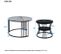 Ensemble De 2 Tables Modernes - Noir