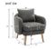 Fauteuil Moderne Teddy, Gris