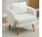 Fauteuil Teddy Moderne Et Élégante, Blanc