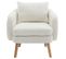 Fauteuil Teddy Moderne Et Élégante, Blanc