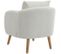 Fauteuil Teddy Moderne Et Élégante, Blanc