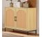 Buffet En Rotin 2 Portes - 100 x 39 x 80 cm