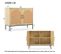 Buffet En Rotin 2 Portes - 100 x 39 x 80 cm