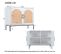 Buffet En Rotin 2 Portes - 100 x 39 x 80 cm