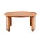 Table Basse En Bois Massif, Diamètre 70 Cm - Élégante Table Basse