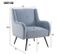 Fauteuil En Velours 70x72x89.5 Cm - Bleu