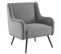 Fauteuil En Velours 70x72x89.5 Cm - Gris