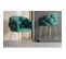 Fauteuil En Velours 50x47x80 Cm - Vert