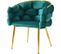 Fauteuil En Velours 50x47x80 Cm - Vert