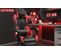 Fauteuil Gamer - Chaise Gaming - Hauteur Réglable - Support Lombaire Et Repose-pieds - Noir Et Rouge