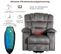 Fauteuil De Massage Électrique Réglable Gris