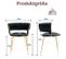 Ensemble de 2 Chaises en Velours, Noires, Design Moderne avec Accoudoirs