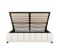 Lit Double 180x200cm Avec Rangement Et Éclairage LED, Beige