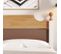 Lit Double En Bois Avec Pied Central, Cadre En Pin, Blanc, 140x200 Cm