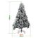 Sapin De Noël Aiguilles De Pin Avec Support Extérieur Flocage 120cm Avec Poussière De Neige