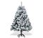 Sapin De Noël Aiguilles De Pin Avec Support Extérieur Flocage 120cm Avec Poussière De Neige