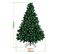 Sapin De Noël Aiguilles De Pin De Noël Avec Support Extérieur Flocage 210cm Avec LED Blanc Chaud