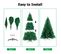 Arbre De Noël Arbre De Noël Support Sélection Flocage Vert 210cm