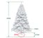 Arbre De Noël Arbre De Noël Support Sélection Flocage Blanc 210cm