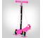 Trottinette Pour Enfants Pliable Avec 3 LED Roues Lumineuses Réglable En Hauteur Rose