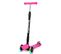 Trottinette Pour Enfants Pliable Avec 3 LED Roues Lumineuses Réglable En Hauteur Rose