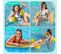 Flottantes Hamac, Flotteur Gonflable Piscine 4 -en-2flottant De Inclinable Flotteur Rose + Orange