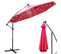 Ø350cm Parasol LED Solar Market Parapluie Cantilever Parapluie Jardin Parapluie Inclinable,rouge