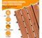 Dalles Terrasse Caillebotis Lot De 55 PCs 5 M² Emboîtables Carreaux Bois