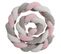 2m Bébé Oreiller Tour De Lit Bébé Enfant Stéréotype Oreiller Rose Blanc Gris