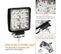 6x 48w Projecteur Phare De Travail 12v 24v LED Carré LED Moto Spot Feux Additionnels Offroad Lampe