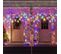 Rideau Lumineux LED Flocon De Neige Intérieur Lumineux Extérieur Décoration De Noël, Multicolore