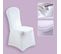 10 Pièces Moderne Housse De Chaise Extensible Blanche Pour Salle à Manger Bouquet De Mariage