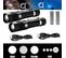 2x Torche Lampe De Poche,led Usb Rechargeable Ultra Puissante Cree Lampe Torche,4 Modes Ip44