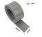 Bordure De Jardin Bordure De Pelouse Flexible En Plastique 10m*12.5cm*2mm Gris