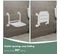 Siège De Douche Rabattable Montage Mural 304 Inox Abs Tabouret De Douche Tabouret De Bain