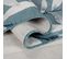Tapis De Salon Milow En Polypropylène - Bleu - 160x230 Cm