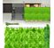 Clôture Pare-vue Feuillage 300cm X 100cm Habillage De Mur Brise-vue Bâche Grillage,vert