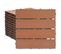 Lot De 66 Dalle De Terrasse En Composite Bois-plastique. 6 M². 30x30 Cm Jaune-brun