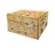 Boite De Rangement Ancient World Map 39,5x32x21cm Beige