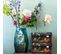 Lot De 2 Boites De Rangement Flowers 33x24x17cm Multicolore