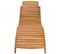 Bain De Soleil - Transat Chaise Longue Bois D'acacia Solide Marron