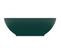 Lavabo À Poser Vasque Salle De Bain - Ovale De Luxe Vert Foncé Mat 40x33 Cm Céramique