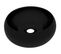 Lavabo À Poser Vasque Salle De Bain - Rond De Luxe Noir Mat 40x15 Cm Céramique